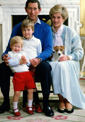 Rei Charles III (enquanto príncipe), Princesa Diana e os filhos, William e Harry