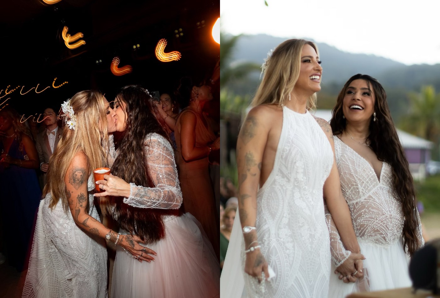 Lauana Prado abre álbum de casamento para celebrar um mês da união com Tati Dias
