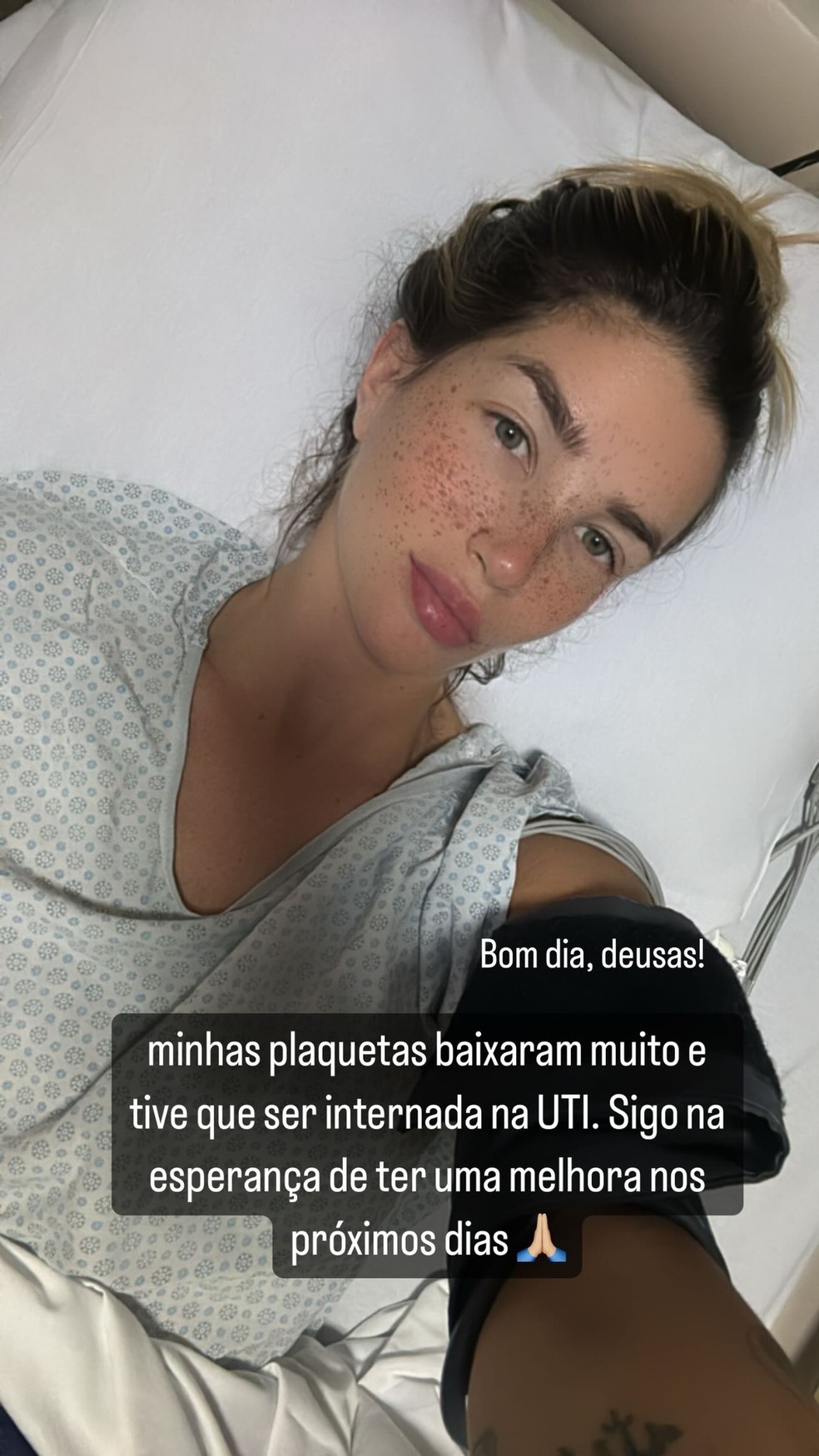 Aline Gotschalg é internada em UTI — Foto: Reprodução/Instagram