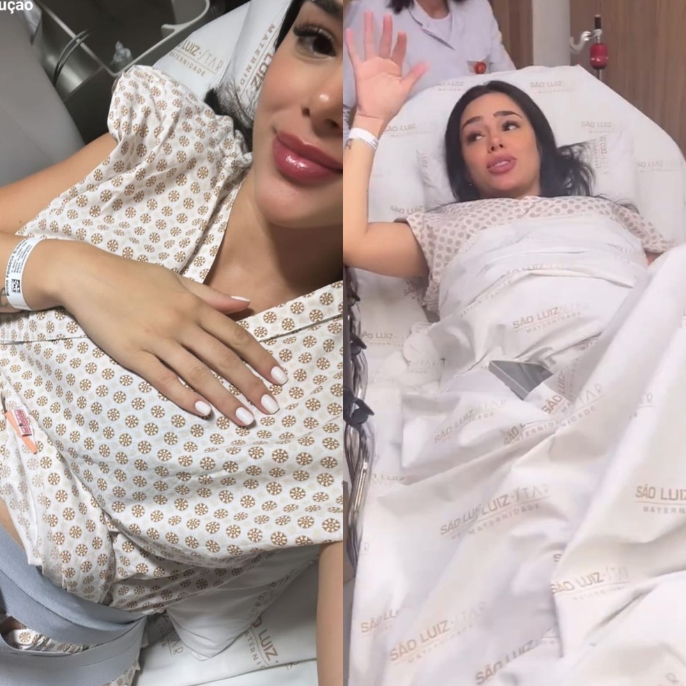 Bruna Biancardi mostra registros inéditos ao dar entrada em hospital para  dar à luz