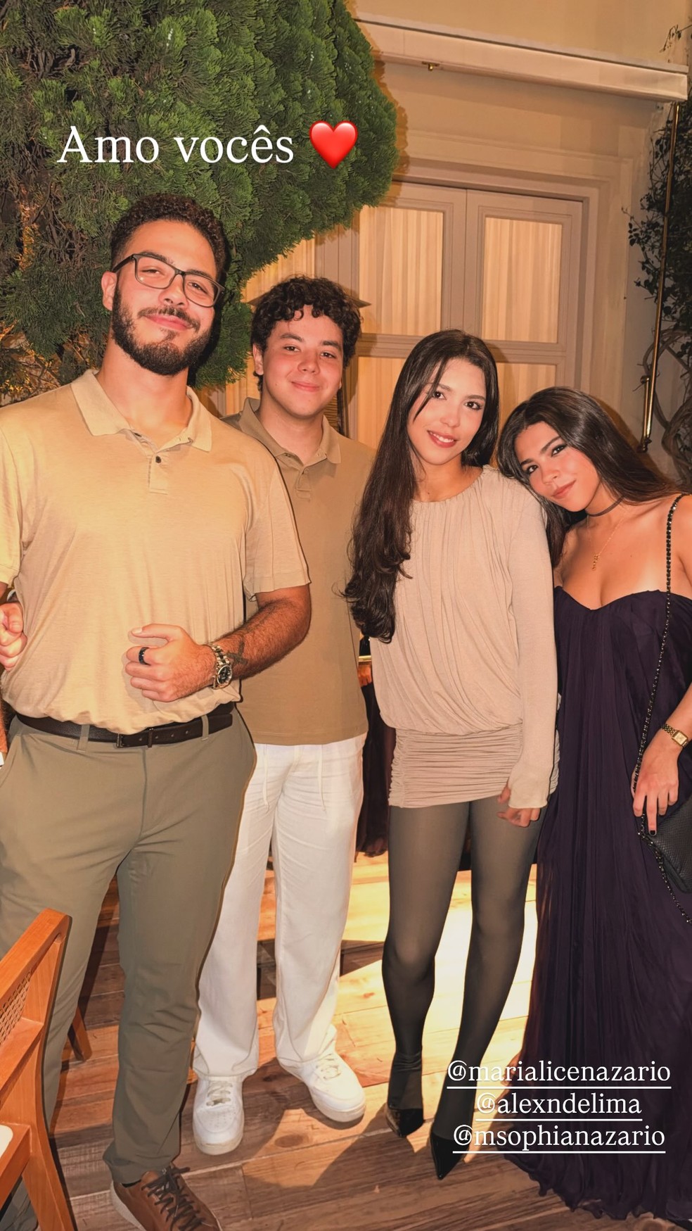 Ronald, Alexander, Maria Alice e Maria Sophia, filhos de Ronaldo Fenômeno — Foto: Reprodução/Instagram