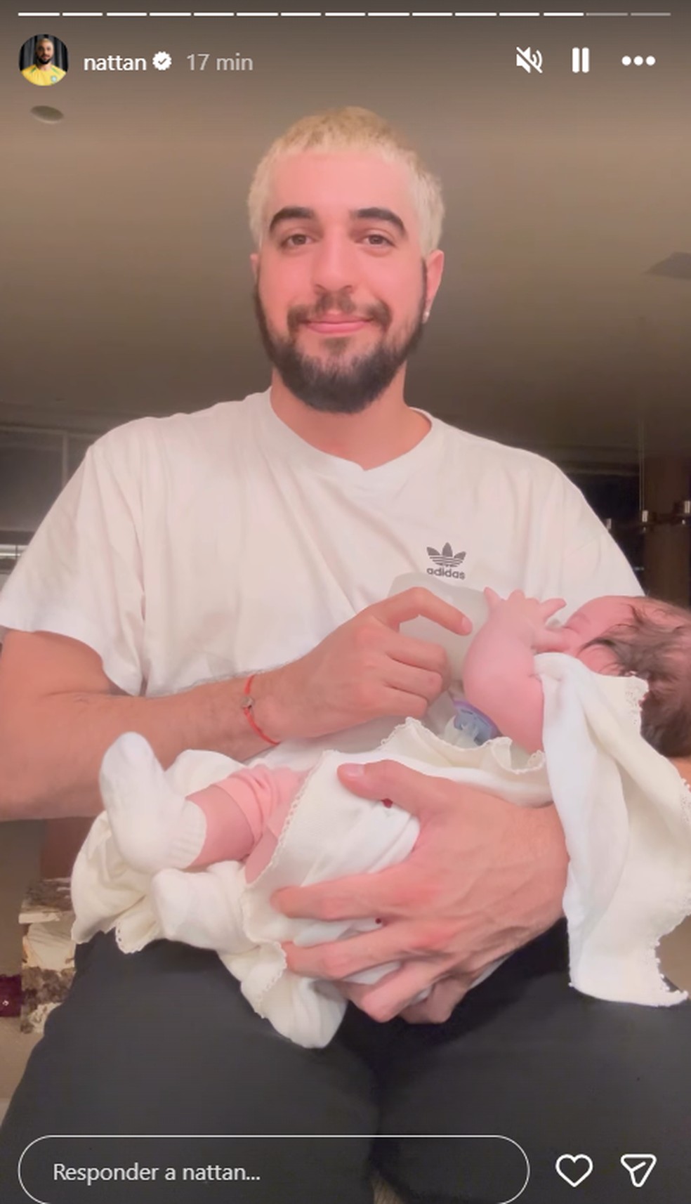 Nattan e a filha, Zuza — Foto: Reprodução/Instagram