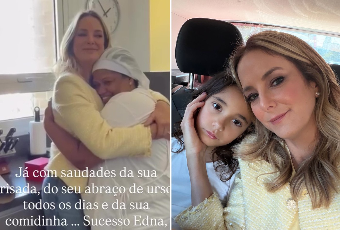 Ticiane Pinheiro se emociona com despedidas em dia de mudança pro Rio; vídeos