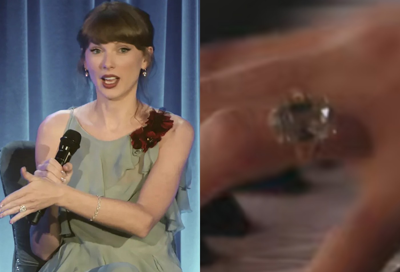 Taylor Swift exibe pela primeira vez anel de noivado e nova aliança de casamento; veja - QTU Questões do Universo