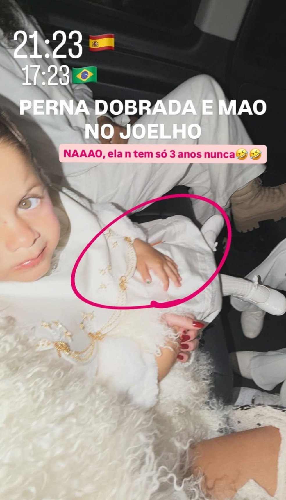 Maria Flor deixa Virginia Fonseca surpresa com pose — Foto: Reprodução/Instagram