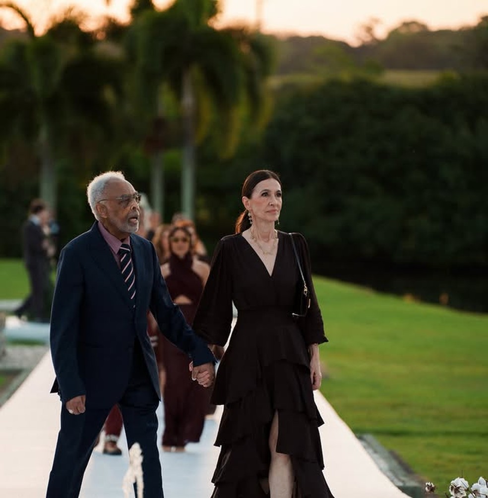 Gilberto Gil parabeniza Juliette e Kaique Cerveny após casamento — Foto: Reprodução/Instagram