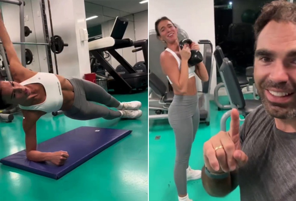 Bruna Marquezine treina com Chico Salgado — Foto: Reprodução/Instagram