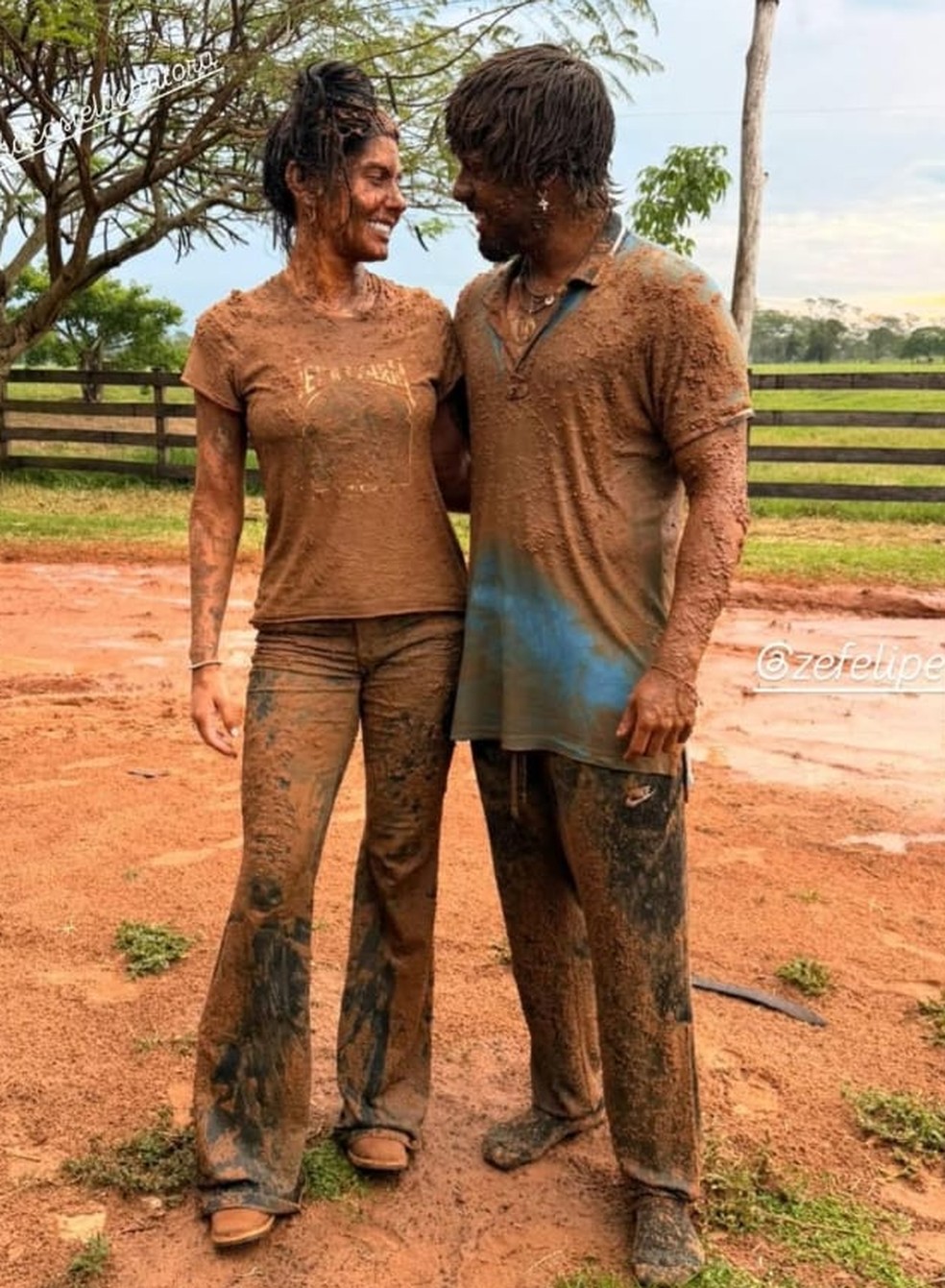 Poliana Rocha posta fotos de Zé Felipe e Ana Castela — Foto: reprodução/Instagram