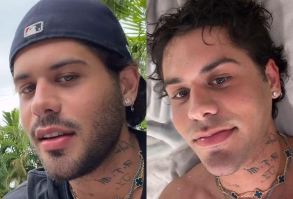 Zé Felipe: antes e depois — Foto: Reprodução/Instagram