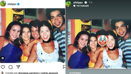 Samara Felippo esconde rosto de Mário Frias em foto e debocha de ex-colega de 'Malhação'
