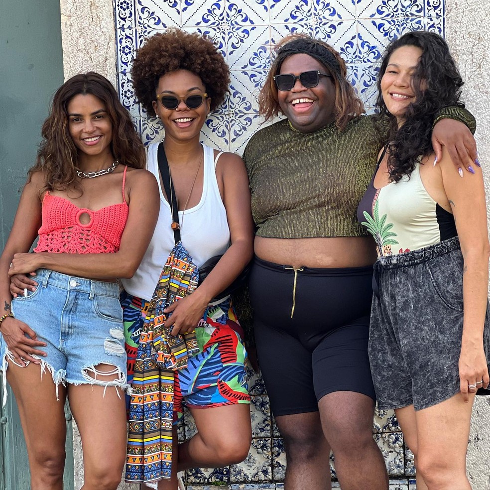Lucy Alves, Camila Rocha, Fuega e Priscilla Vilela — Foto: Reprodução/Instagram