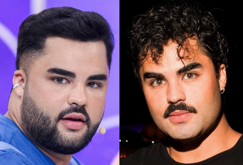 Lucas Guedez: antes e depois — Foto: Reprodução/Instagram