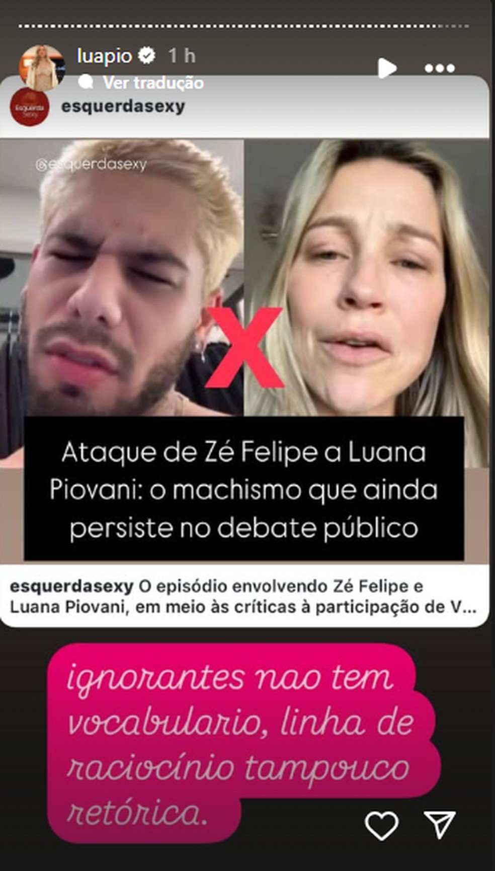 Post de Luana Piovani — Foto: Reprodução/Instagram