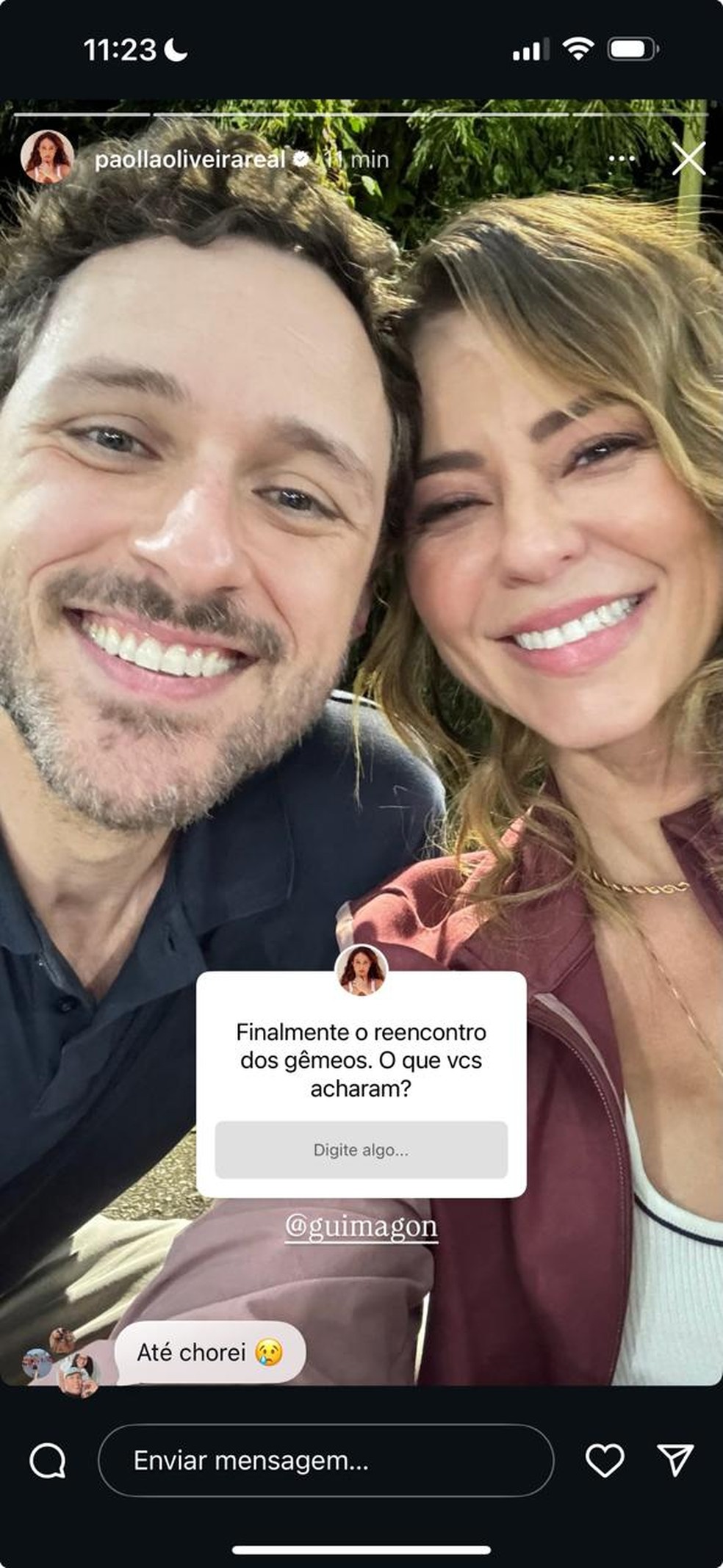 Paolla Oliveira e Guilherme Magon posam nos bastidores de 'Vale Tudo ...