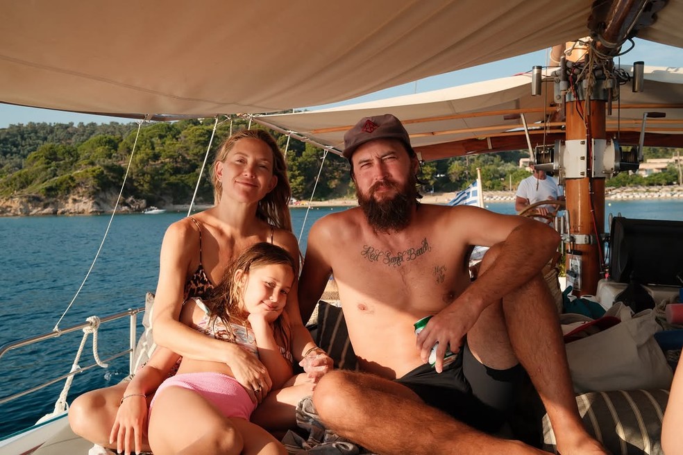 Kate Hudson curte férias na Grécia com a família — Foto: Reprodução/Instagram