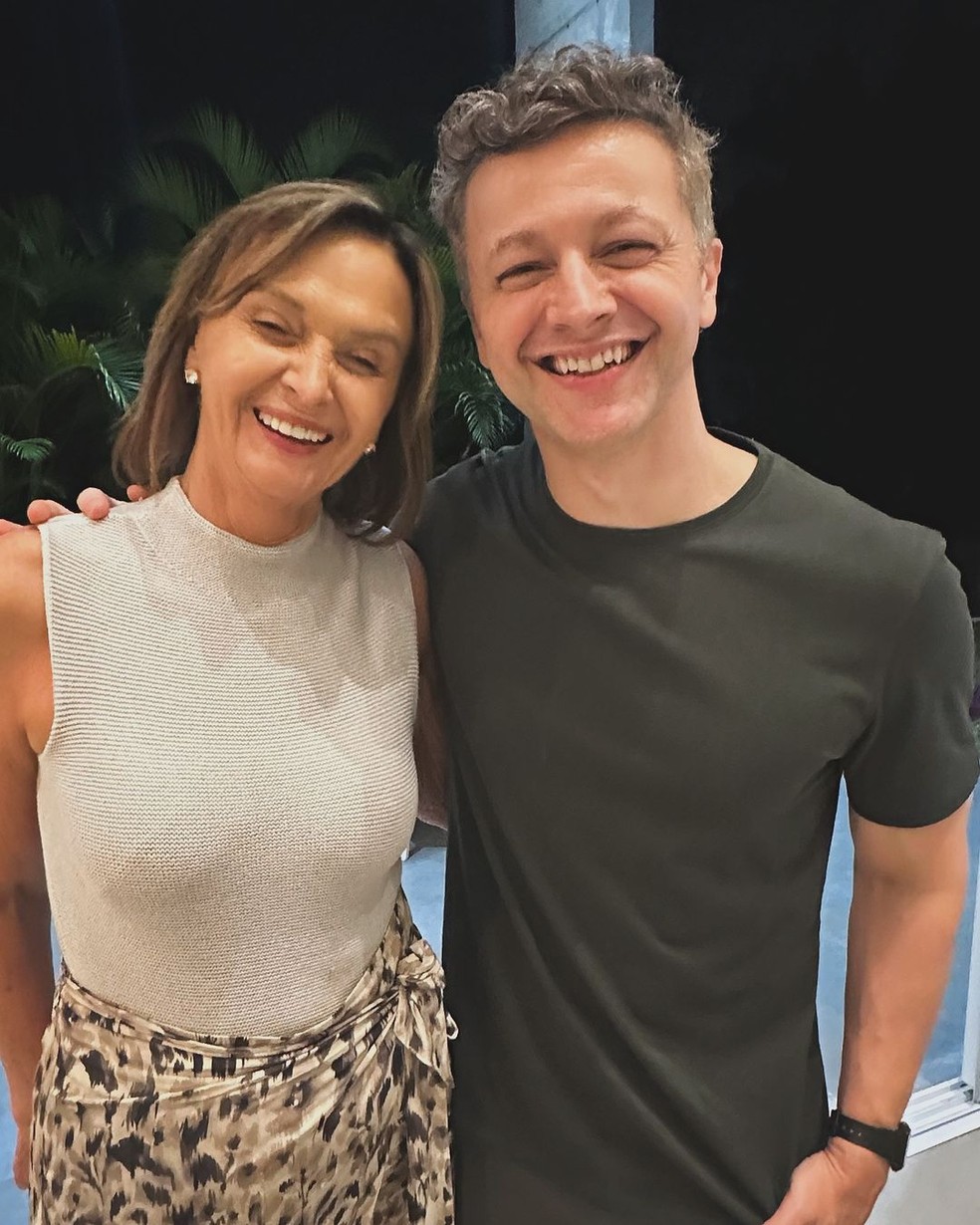 Lucas Lima com a mãe, Lorena — Foto: Reprodução/Instagram