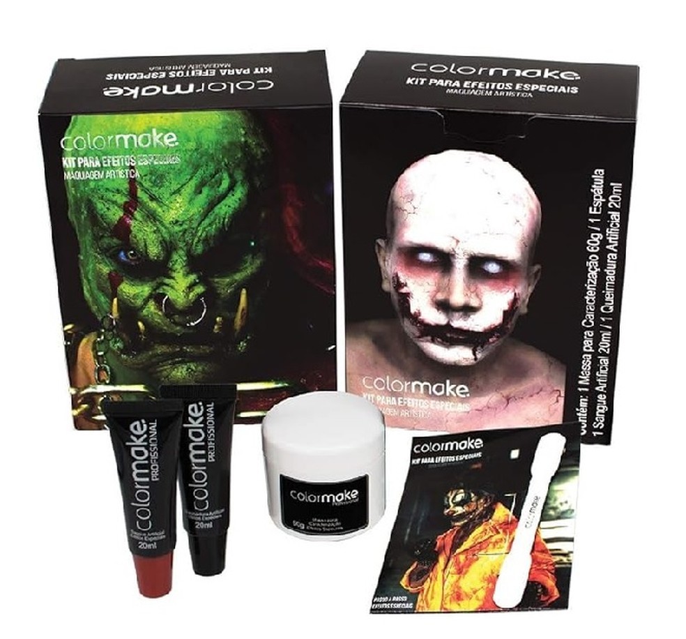Kit de pintura facial Efeitos Especiais, da Colormake — Foto: Reprodução/Amazon