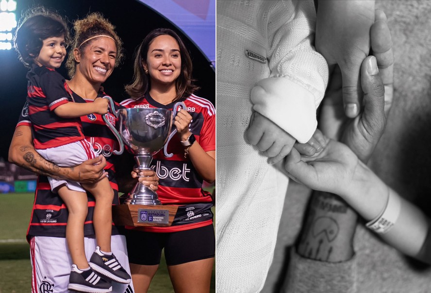 Cristiane Rozeira e Ana Paula Garcia anunciam nascimento de segunda filha; elas já têm um menino