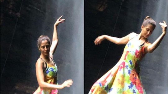 Camila Pitanga celebra 46 anos com dança na natureza 