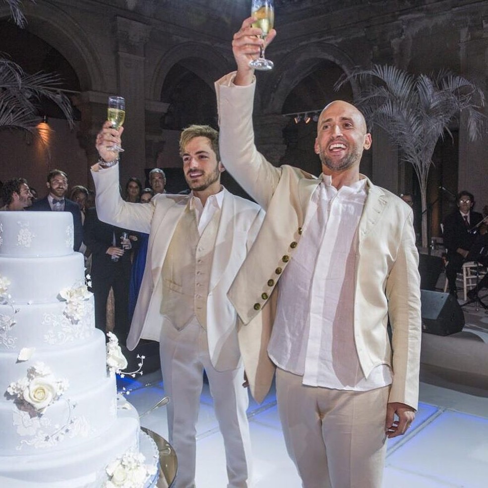 Casamento de Paulo Gustavo e Thales Bretas — Foto: Reprodução/Instagram