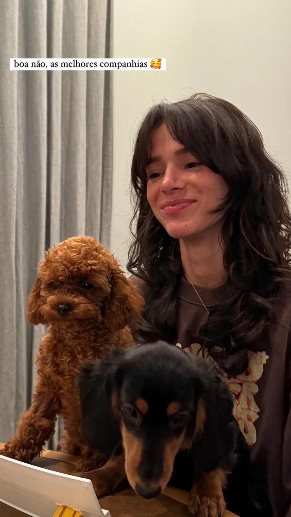 João Guilherme se derrete por Bruna Marquezine e cachorros: 'Melhores ...