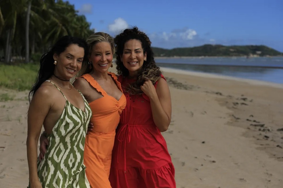 Monica Carvalho, Danielle Winits e Michelle Muniz são as protagonistas do filme 'Licença para Enlouquecer' (2024) — Foto: Divulgação