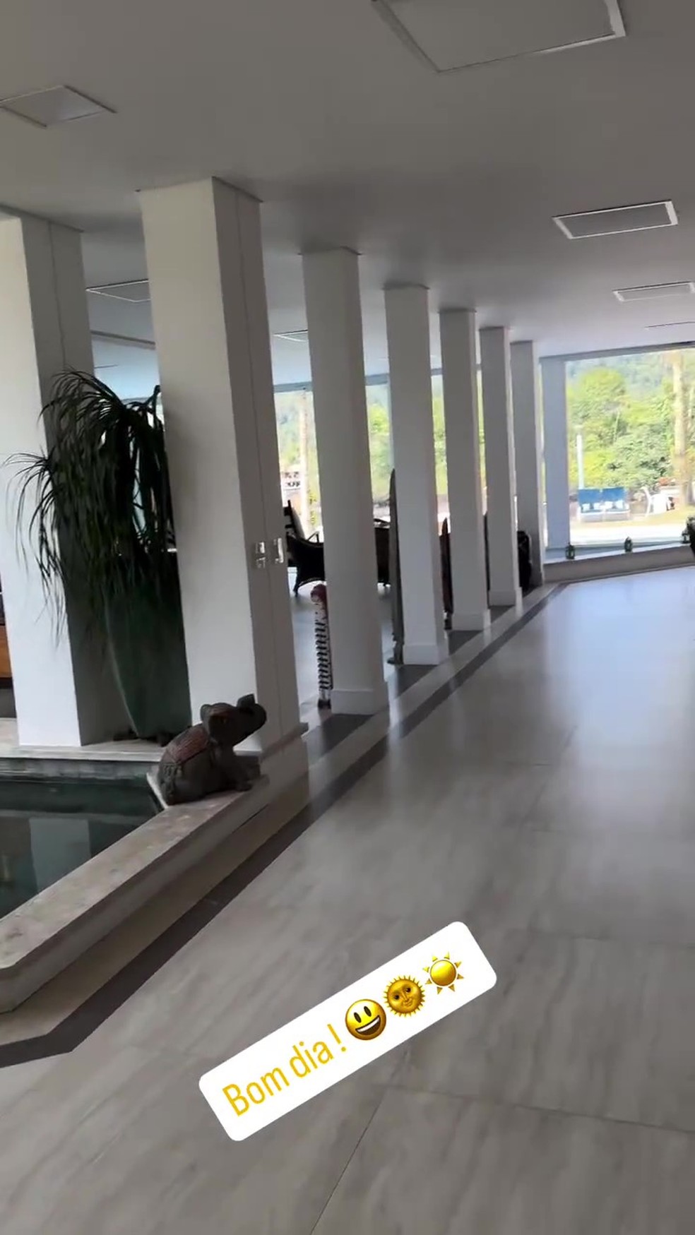 Clara Brasil, noiva de ex-presidente da CBF Marco Polo Del Nero, mostra mansão — Foto: Reprodução/Instagram