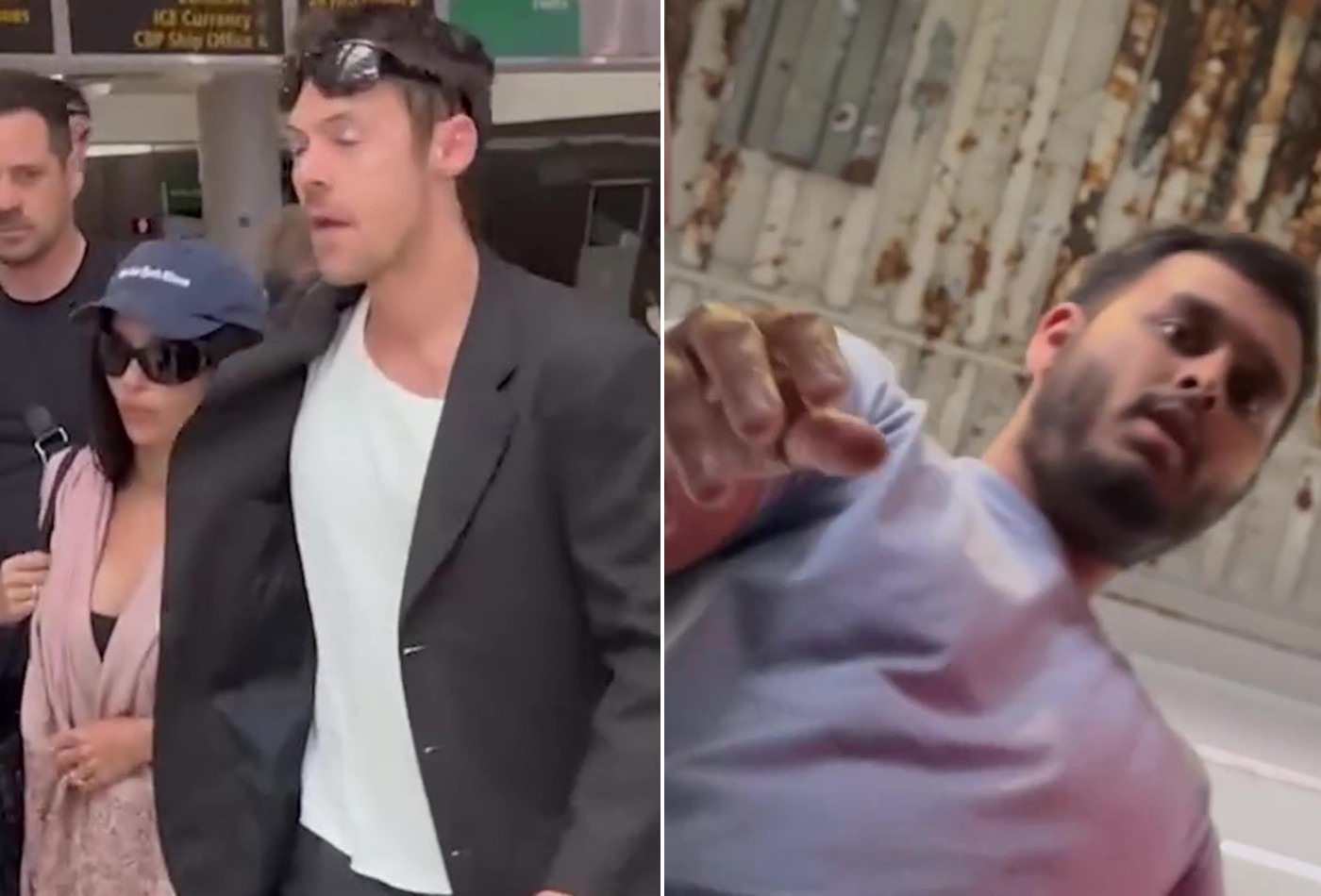Segurança de Harry Styles se irrita e derruba celular de fã que filmava o cantor e ator; vídeo - Foto