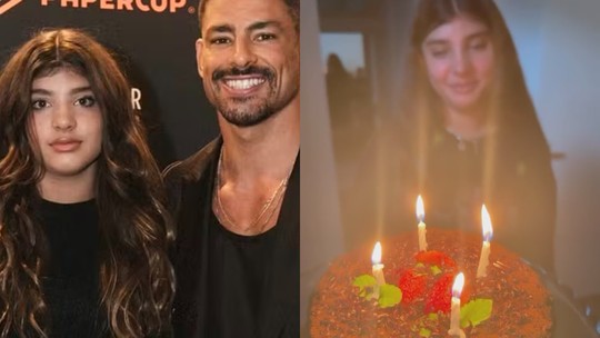 Cauã Reymond faz surpresa de aniversário para a filha Sofia: 'Com amor'