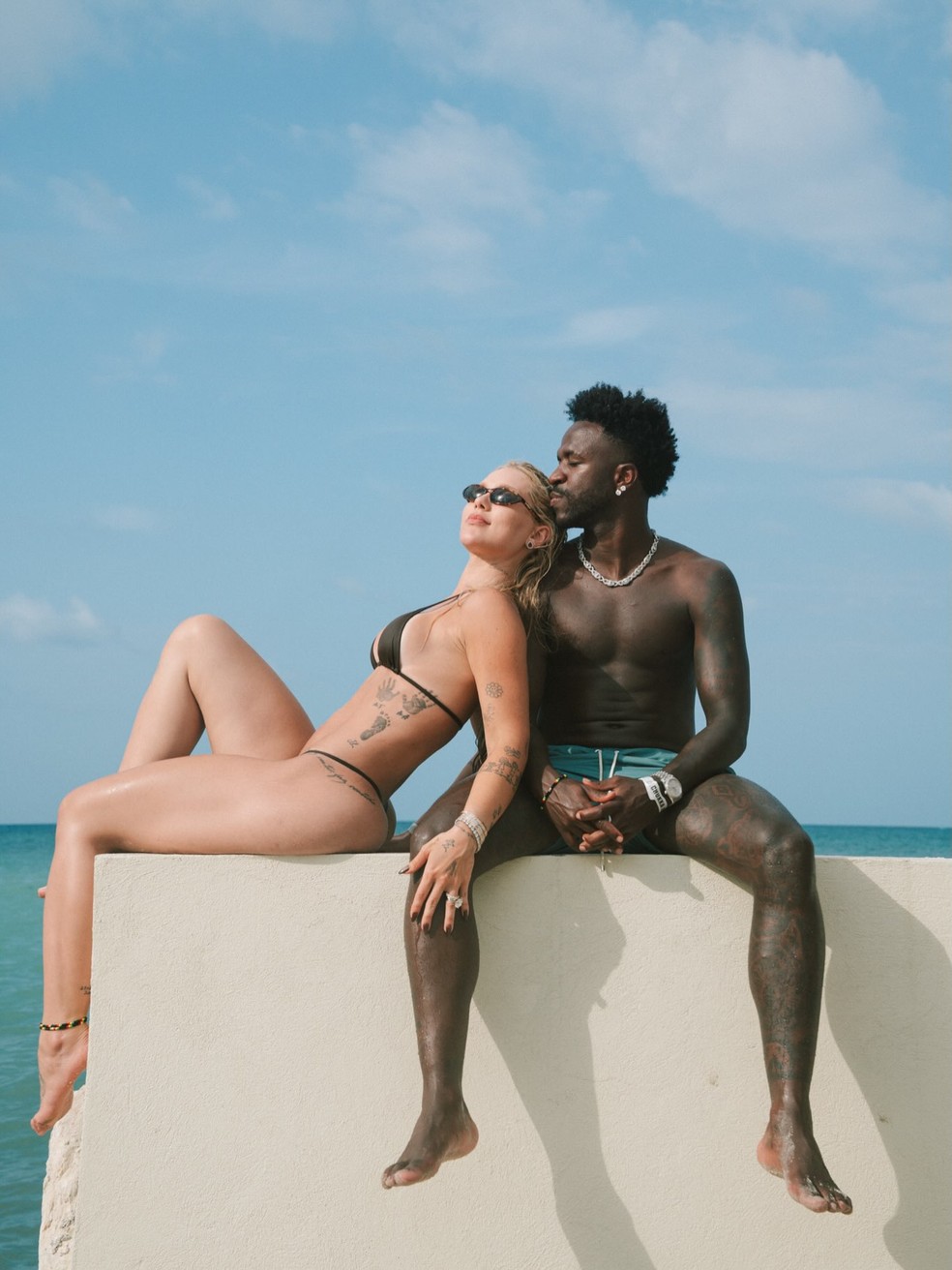 Virginia Fonseca e Vinicius Jr na Jamaica — Foto: Reprodução/ Instagram @douglonez