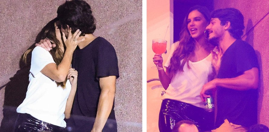 Mariana Rios troca beijos com novo affair em SP