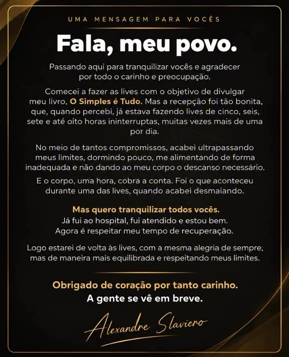 Alexandre Slaviero — Foto: Reprodução/Instagram