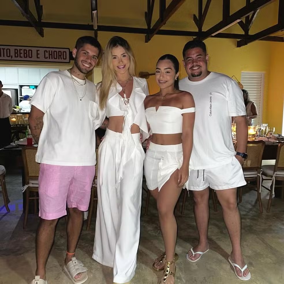 Zé Felipe e Virginia Fonseca; Duda Freire e João Victor — Foto: Reprodução/Instagram