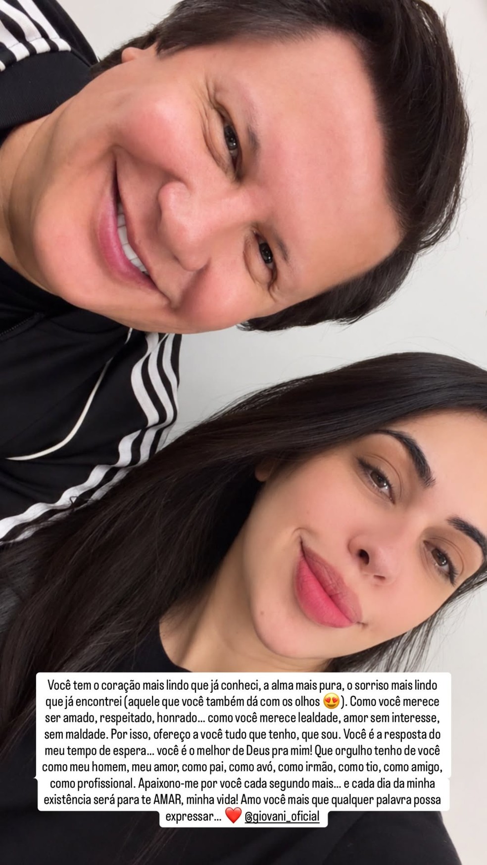 Giovani e Flavinha Correia — Foto: Reprodução/Instagram