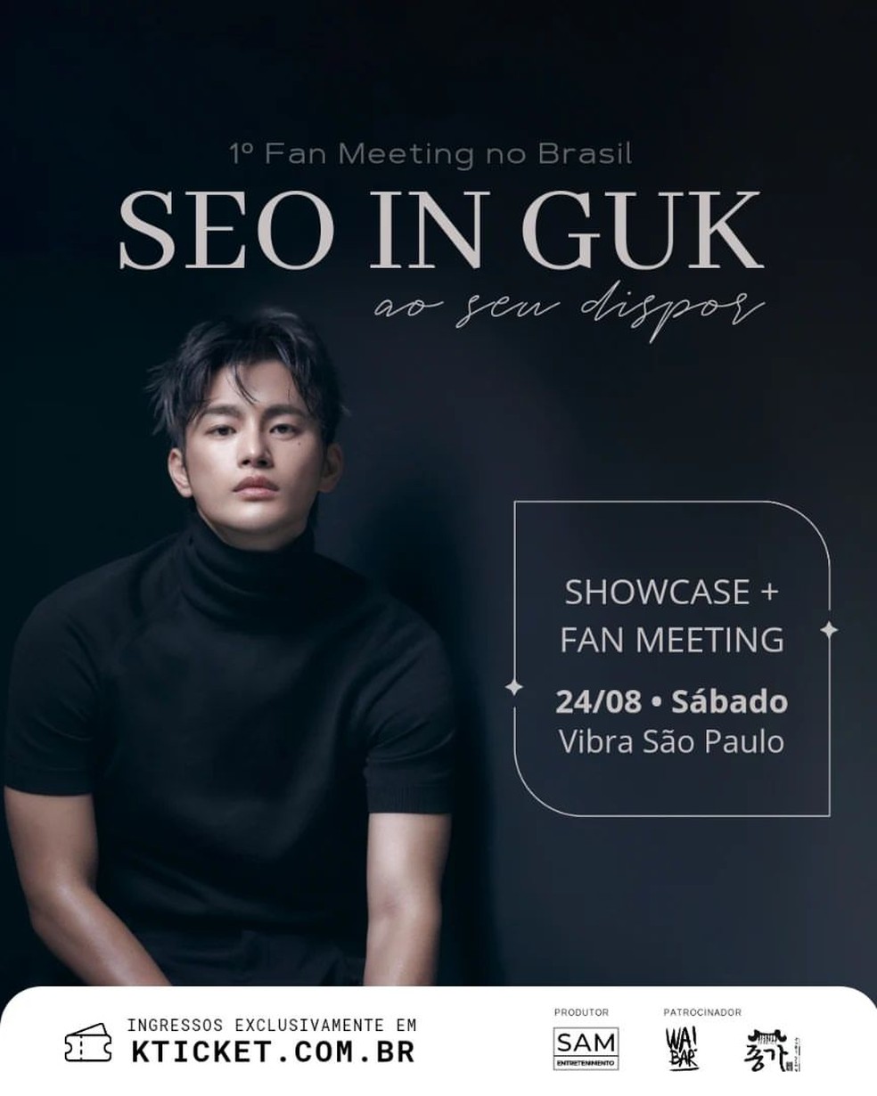 Seo In Guk, astro do K-drama, anuncia encontro de fãs no Brasil; saiba ...