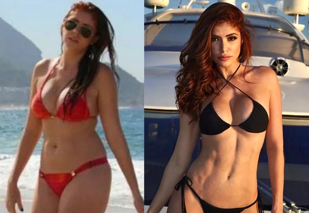 O antes e o depois de Amanda Gontijo — Foto: Divulgação