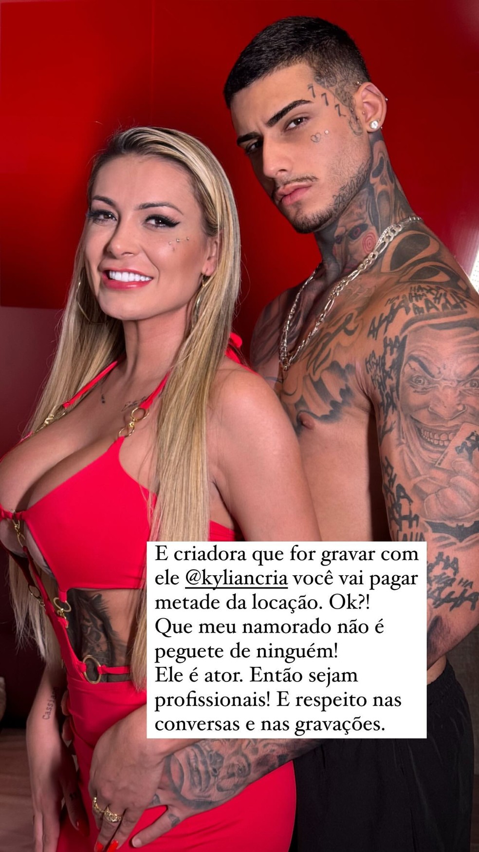Andressa Urach impõe regras de gravação de pornô para novo namorado; saiba  detalhes