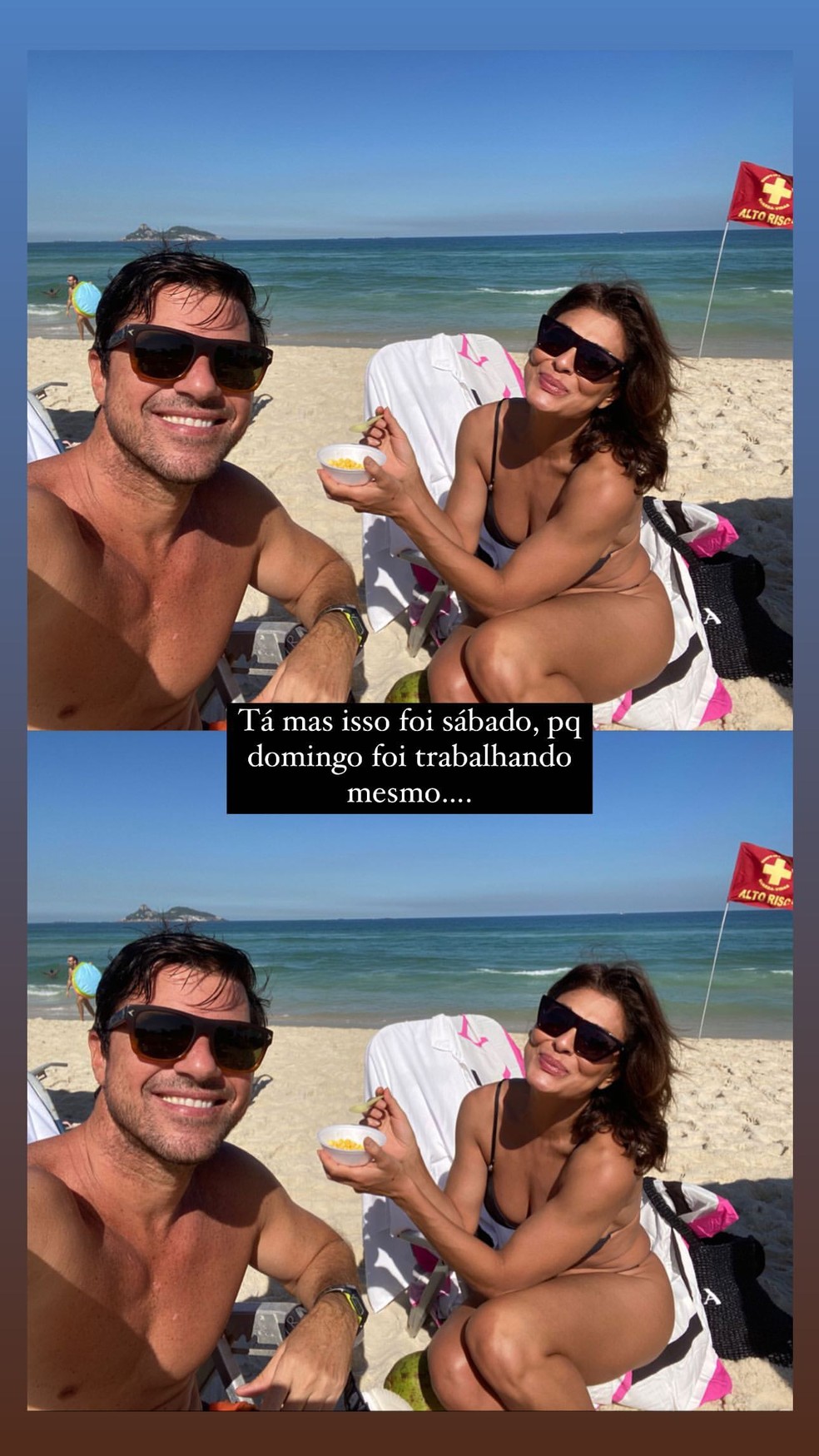 Juliana Paes e o marido, Carlos Eduardo Baptista — Foto: Instagram