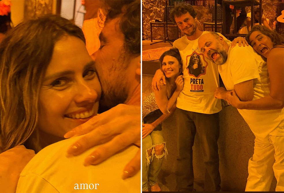 Carolina Dieckmmann curte festa coladinha ao marido, com famosos e homenagem a Preta Gil — Foto: Reprodução/Instagram