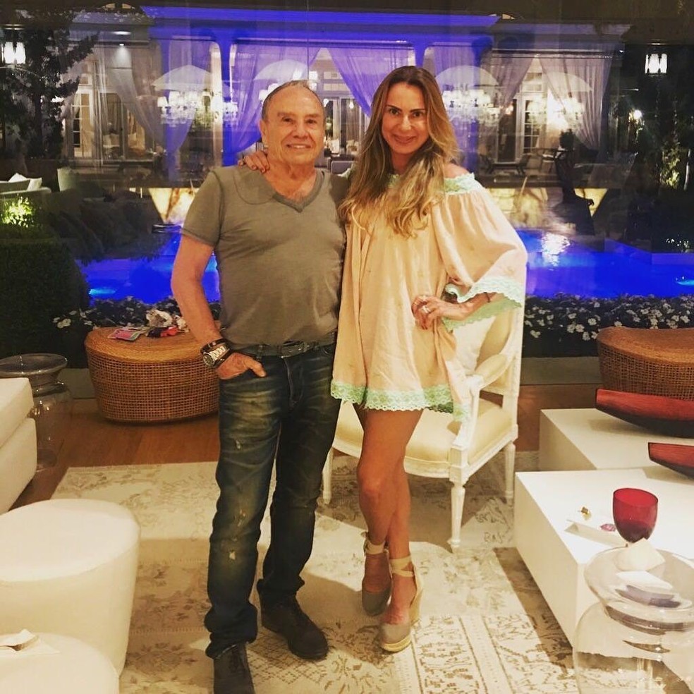 Stênio Garcia e a mulher, Mari Saad — Foto: Reprodução/ Instagram