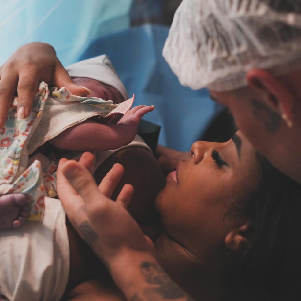 Nasce primeiro filho de Lorena Maria e MC Daniel — Foto: Reprodução/Instagram