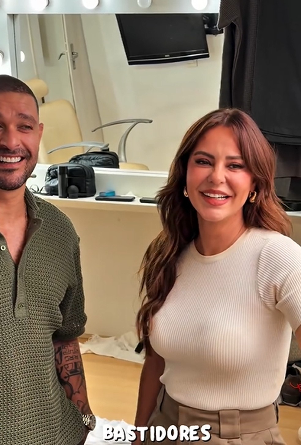 Paolla Oliveira e Diogo Nogueira se reencontraram — Foto: Reprodução/Instagram