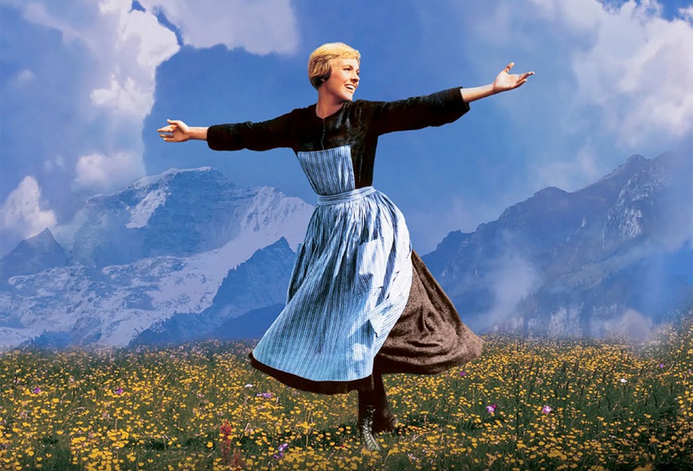 Julie Andrews em 'A Noviça Rebelde' (1965) — Foto: Divulgação