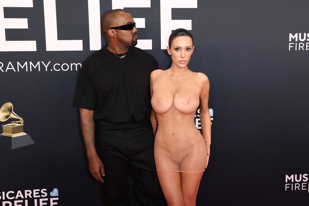 Kanye West e Bianca Censori — Foto: Getty Images