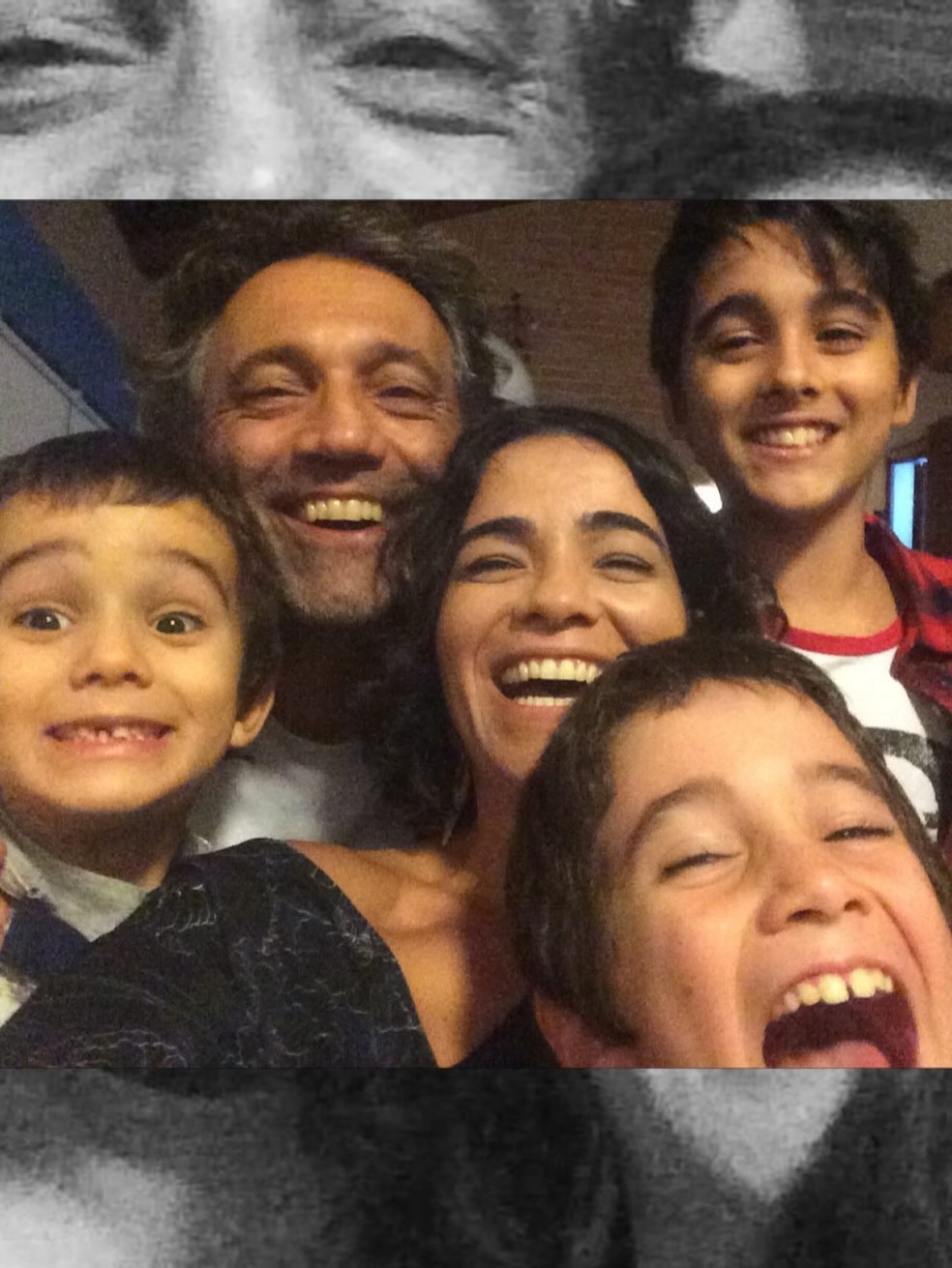 Luciana e Domingos Montagner com os filhos — Foto: Reprodução/Instagram