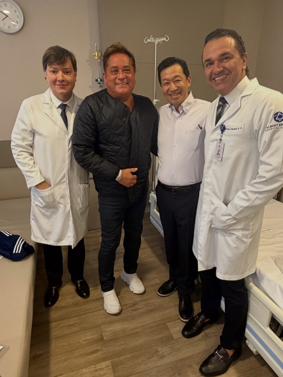 Leonardo após realizar blefaroplastia — Foto: Reprodução/Instagram