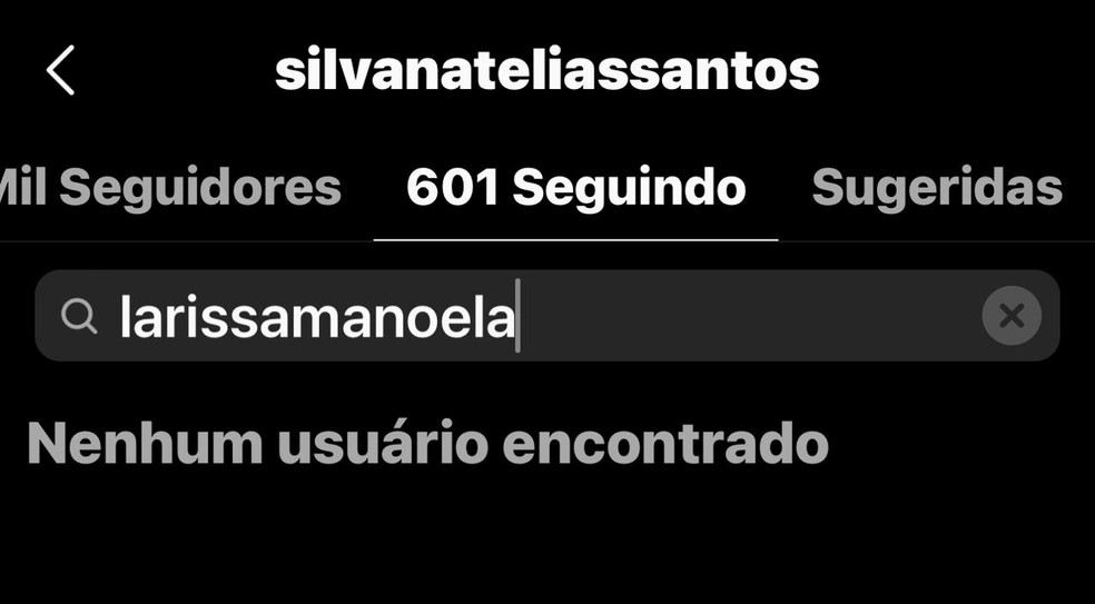 Silvana Santos, mãe de Larissa Manoela, deixou de seguir a filha no Instagram — Foto: Reprodução/Instagram