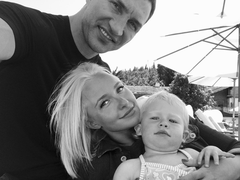 Hayden Panettiere com Kaya e seu ex-noivo — Foto: Reprodução/X