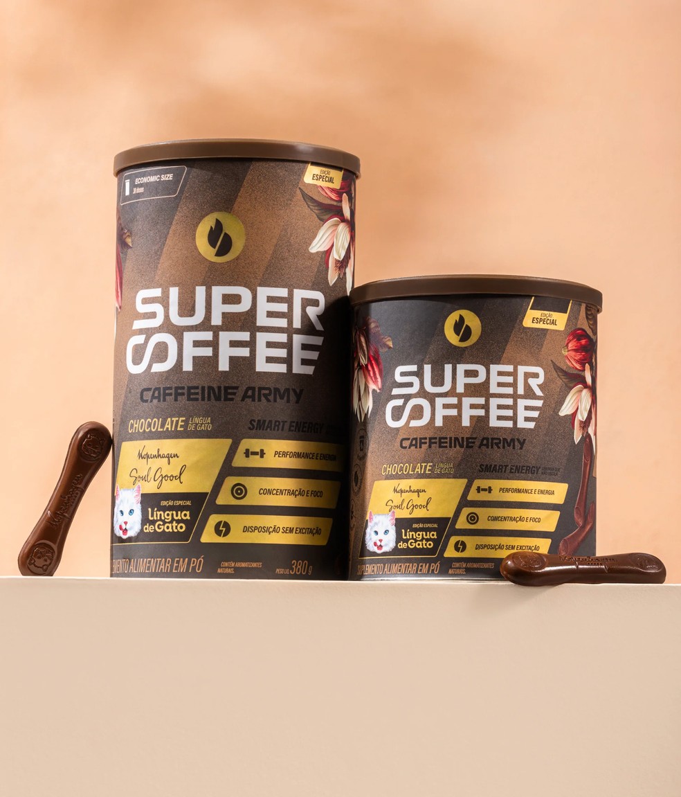 SuperCoffee Chocolate Língua de Gato, Caffeine Army — Foto: Divulgação