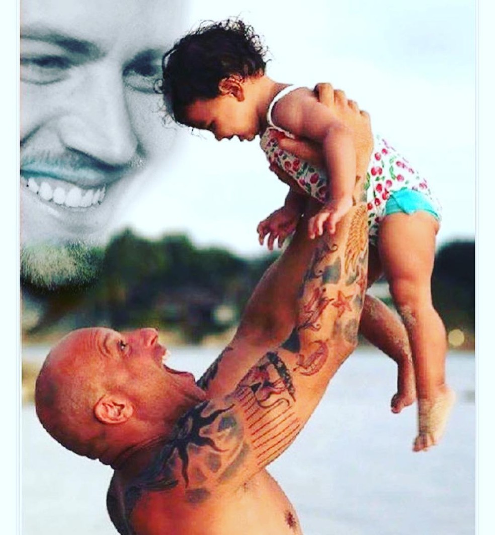 Vin Diesel com filha Pauline — Foto: Reprodução/Instagram